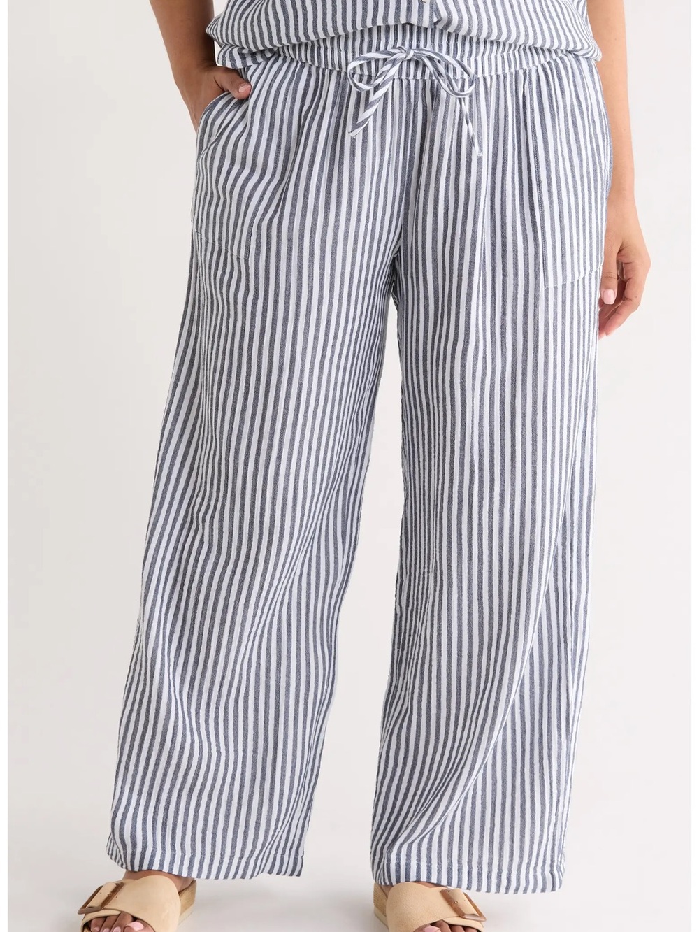 Caslon Striped Pull On Pants